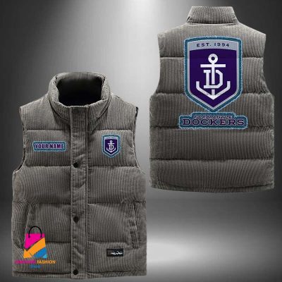AFL Fremantle Football Personalized Style Sleeveless Puffer Jacket Gift For Fans