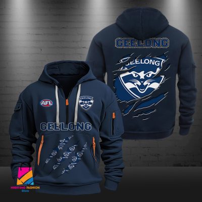 AFL Geelong Football Half-zip Hoodie Gift For Fans