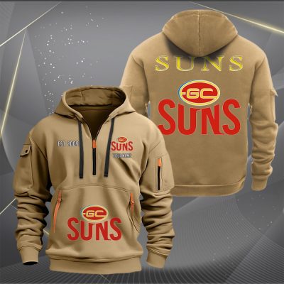 AFL Gold Coast Suns Personalized Half-zip Hoodie Gift For Fans