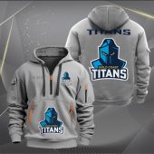 NRL Gold Coast Titans Personalized Half-zip Hoodie Gift For Fans