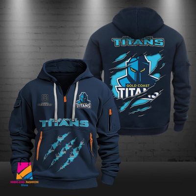 NRL Gold Coast Titans Half-zip Hoodie Gift For Fans