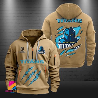 NRL Gold Coast Titans Half-zip Hoodie Gift For Fans