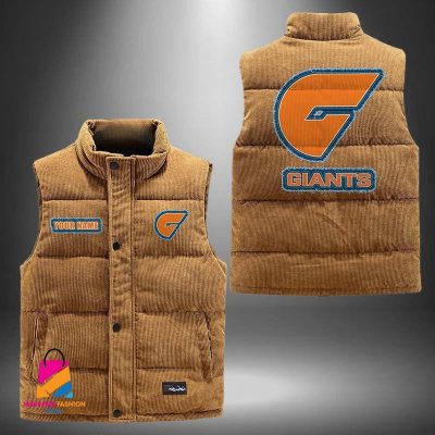 AFL Greater Western Sydney Giants Personalized Style Sleeveless Puffer Jacket Gift For Fans
