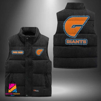 AFL Greater Western Sydney Giants Personalized Style Sleeveless Puffer Jacket Gift For Fans