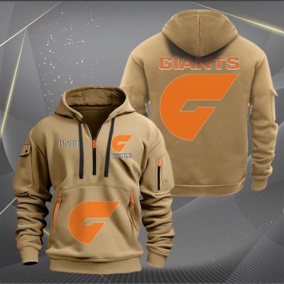 AFL GWS Giants Personalized Half-zip Hoodie Gift For Fans