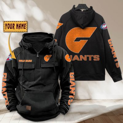 AFL GWS Giants Personalized Tactical Half-zip Hoodie Gift For Fans