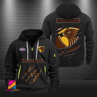 AFL Hawthorn Football Half-zip Hoodie Gift For Fans