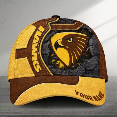 AFL Hawthorn Football Sports Custom Name Classic Cap Gift For Fans
