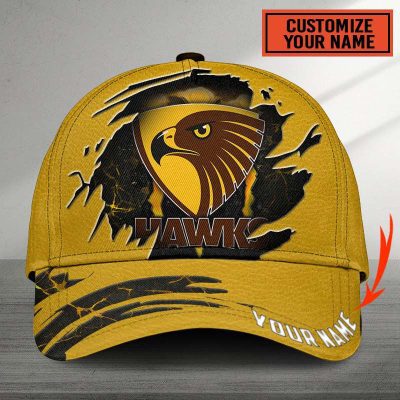 AFL Hawthorn Football Sports Custom Name Classic Cap Gift For Fans