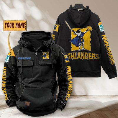 Super Rugby Highlanders Personalized Half-zip Hoodie Gift For Fans