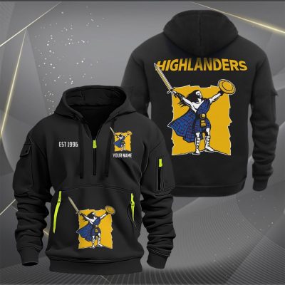 Super Rugby Highlanders Personalized Half-zip Hoodie Gift For Fans