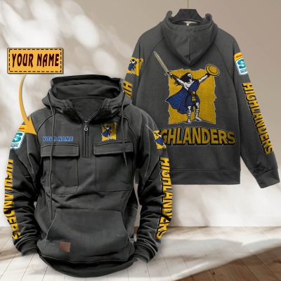 Super Rugby Highlanders Personalized Half-zip Hoodie Gift For Fans