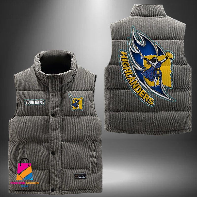 Super Rugby Highlanders Personalized Style Sleeveless Puffer Jacket Gift For Fans Super Rugby Highlanders Personalized Style Sleeveless Puffer Jacket Gift For Fans
