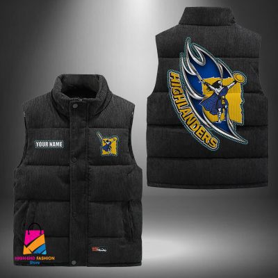 Super Rugby Highlanders Personalized Style Sleeveless Puffer Jacket Gift For Fans