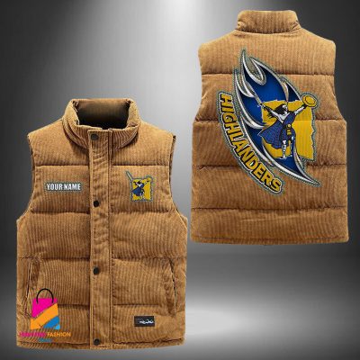 Super Rugby Highlanders Personalized Style Sleeveless Puffer Jacket Gift For Fans