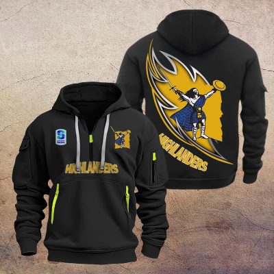 Super Rugby Highlanders Half-zip Hoodie Gift For Fans