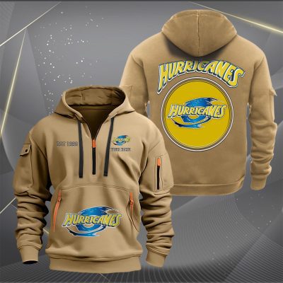 Super Rugby Hurricanes Personalized Half-zip Hoodie Gift For Fans