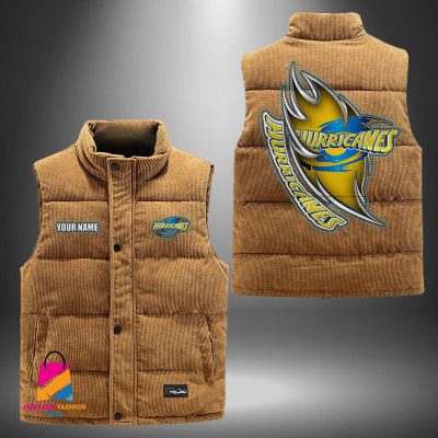 Super Rugby Hurricanes Personalized Style Sleeveless Puffer Jacket Gift For Fans