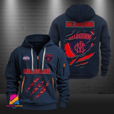 AFL Melbourne Football Half-zip Hoodie Gift For Fans