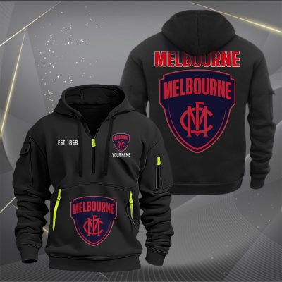 AFL Melbourne Personalized Half-zip Hoodie Gift For Fans