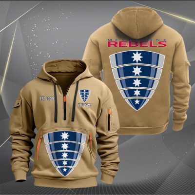 Super Rugby Melbourne Rebels Personalized Half-zip Hoodie Gift For Fans