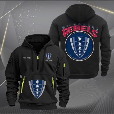 Super Rugby Melbourne Rebels Personalized Half-zip Hoodie Gift For Fans