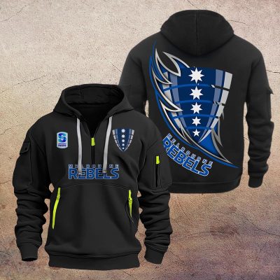 Super Rugby Melbourne Rebels Half-zip Hoodie Gift For Fans