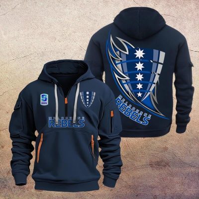 Super Rugby Melbourne Rebels Half-zip Hoodie Gift For Fans