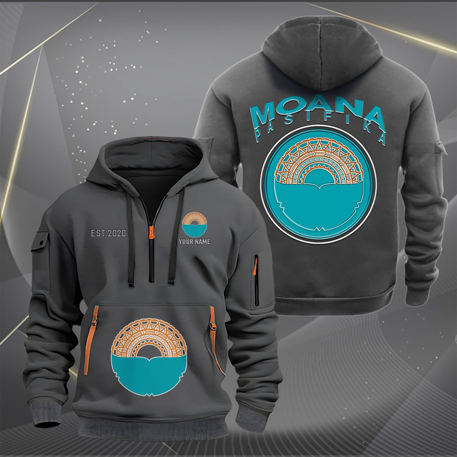 Super Rugby Moana Pasifika Personalized Half-zip Hoodie Gift For Fans Super Rugby Moana Pasifika Personalized Half-zip Hoodie Gift For Fans