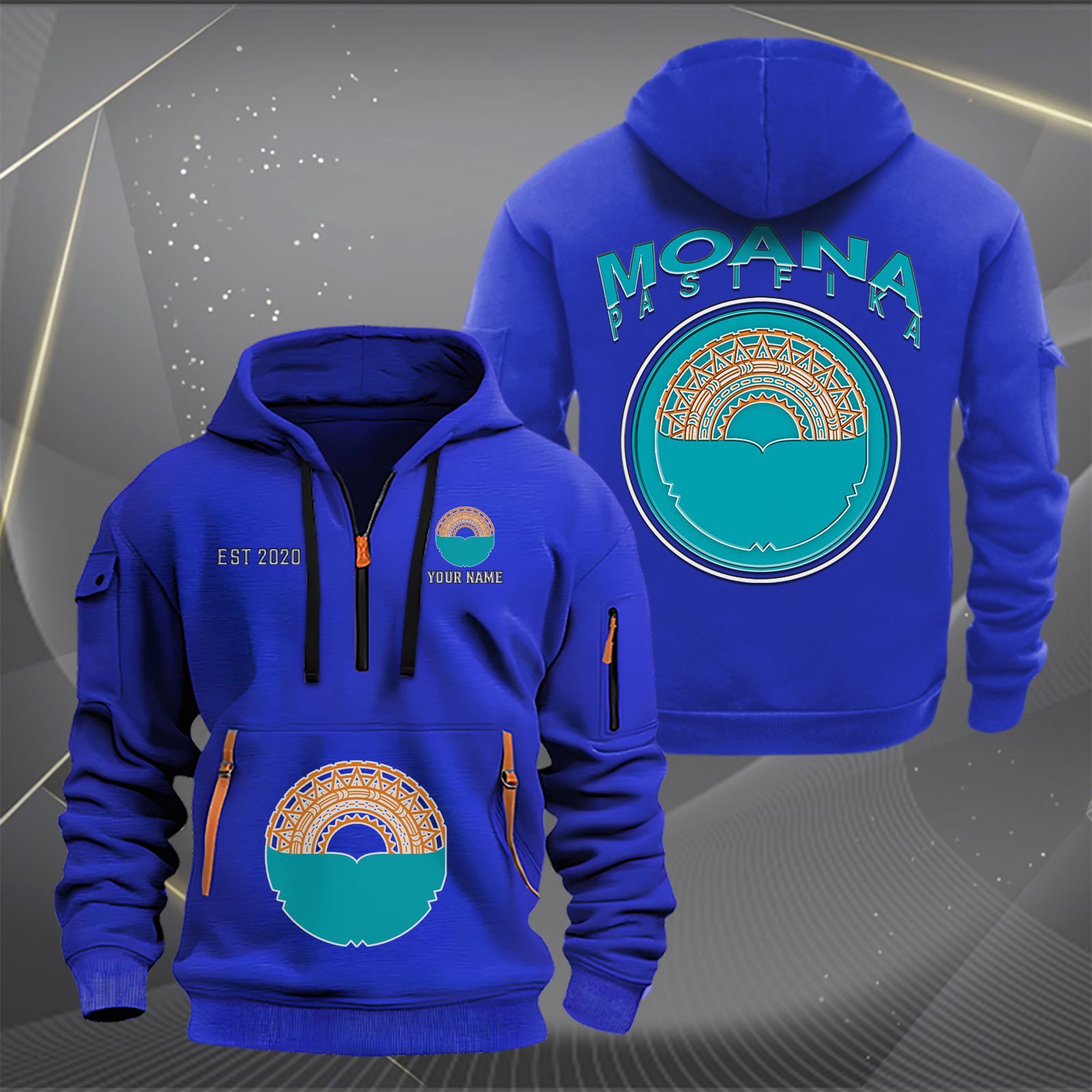 Super Rugby Moana Pasifika Personalized Half-zip Hoodie Gift For Fans Super Rugby Moana Pasifika Personalized Half-zip Hoodie Gift For Fans