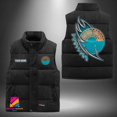 Super Rugby Moana Pasifika Personalized Style Sleeveless Puffer Jacket Gift For Fans