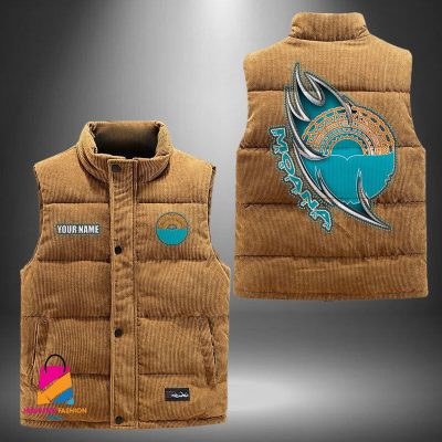 Super Rugby Moana Pasifika Personalized Style Sleeveless Puffer Jacket Gift For Fans