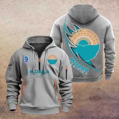 Super Rugby Moana Pasifika Half-zip Hoodie Gift For Fans