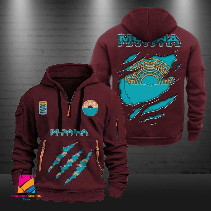 Super Rugby Moana Pasifika Half-zip Hoodie Gift For Fans Super Rugby Moana Pasifika Half-zip Hoodie Gift For Fans