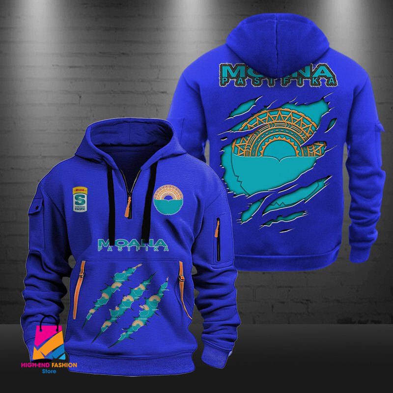 Super Rugby Moana Pasifika Half-zip Hoodie Gift For Fans Super Rugby Moana Pasifika Half-zip Hoodie Gift For Fans