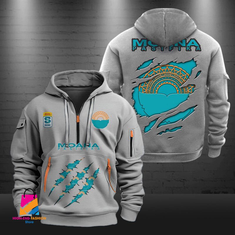 Super Rugby Moana Pasifika Half-zip Hoodie Gift For Fans Super Rugby Moana Pasifika Half-zip Hoodie Gift For Fans