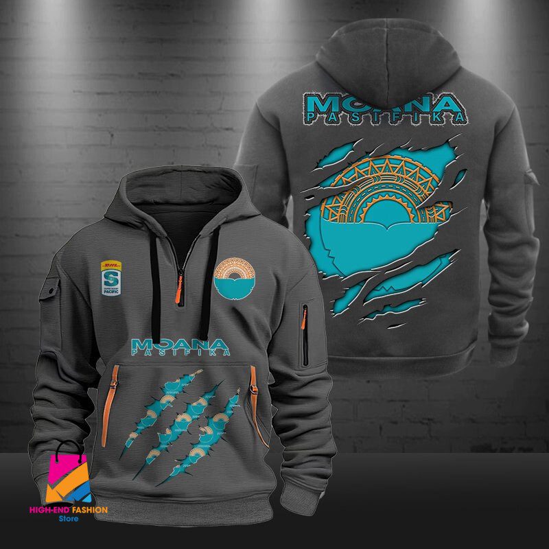 Super Rugby Moana Pasifika Half-zip Hoodie Gift For Fans Super Rugby Moana Pasifika Half-zip Hoodie Gift For Fans