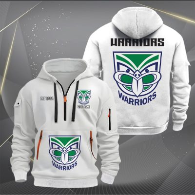 NRL New Zealand Warriors Personalized Half-zip Hoodie Gift For Fans