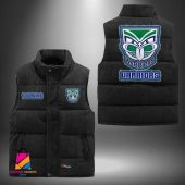 NRL New Zealand Warriors Personalized Style Sleeveless Puffer Jacket Gift For Fans