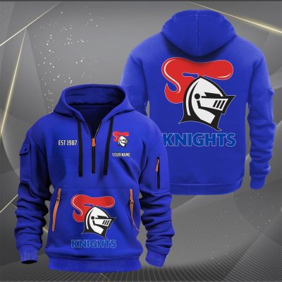 NRL Newcastle Knights Personalized Half-zip Hoodie Gift For Fans