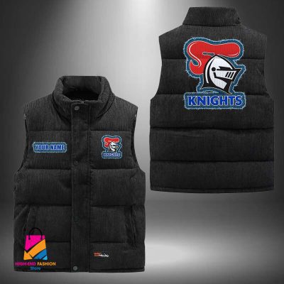 NRL Newcastle Knights Personalized Style Sleeveless Puffer Jacket Gift For Fans