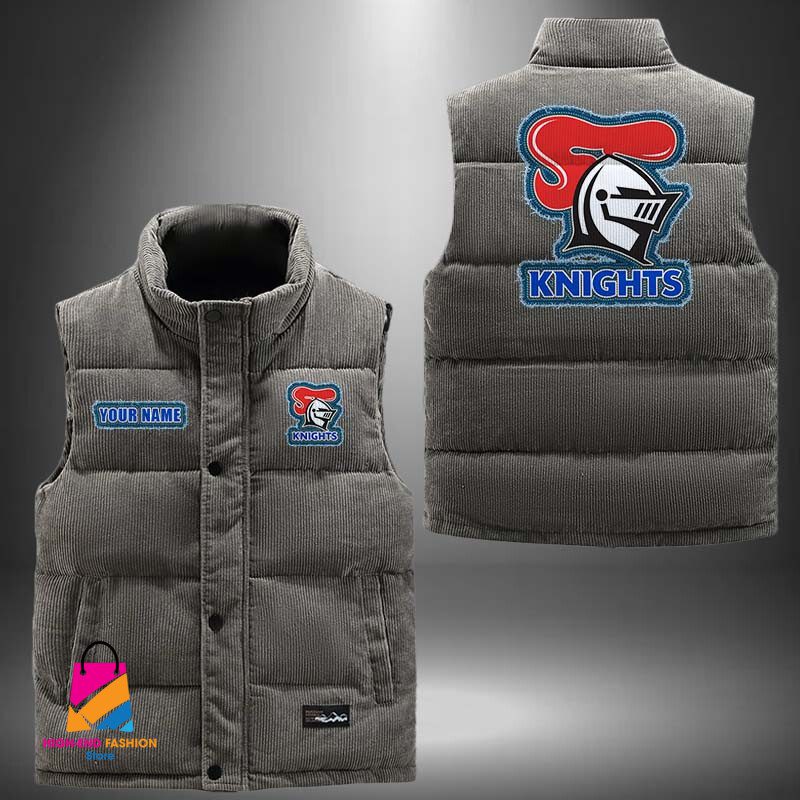 NRL Newcastle Knights Personalized Style Sleeveless Puffer Jacket Gift For Fans NRL Newcastle Knights Personalized Style Sleeveless Puffer Jacket Gift For Fans