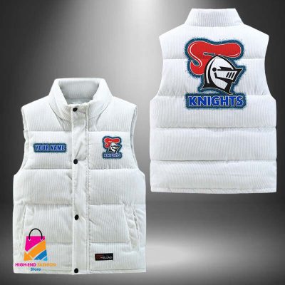 NRL Newcastle Knights Personalized Style Sleeveless Puffer Jacket Gift For Fans
