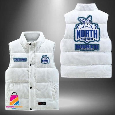 AFL North Melbourne Football Personalized Style Sleeveless Puffer Jacket Gift For Fans