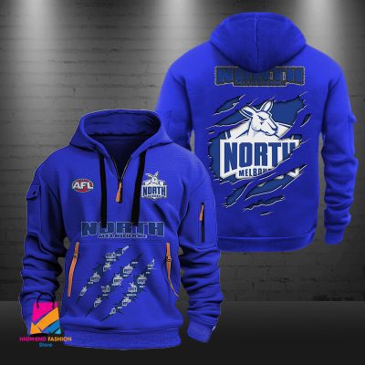 AFL North Melbourne Football Half-zip Hoodie Gift For Fans