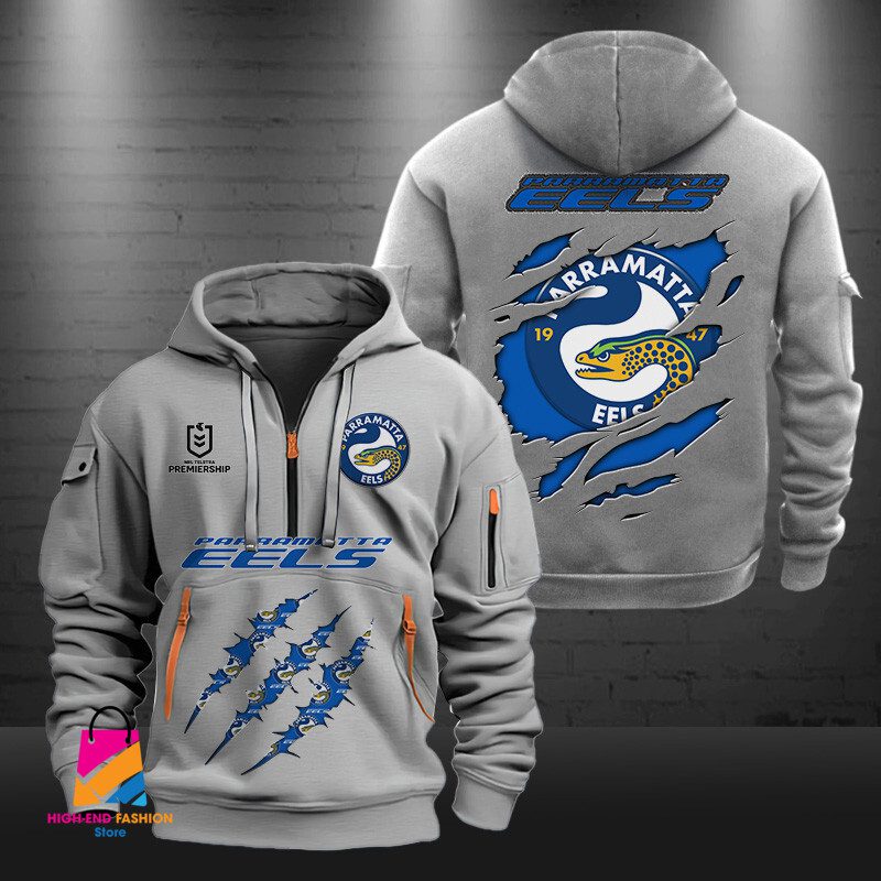 NRL Parramatta Eels Half-zip Hoodie Gift For Fans NRL Parramatta Eels Half-zip Hoodie Gift For Fans