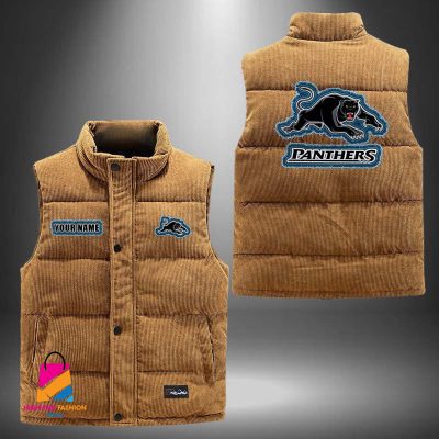 NRL Penrith Panthers Personalized Style Sleeveless Puffer Jacket Gift For Fans