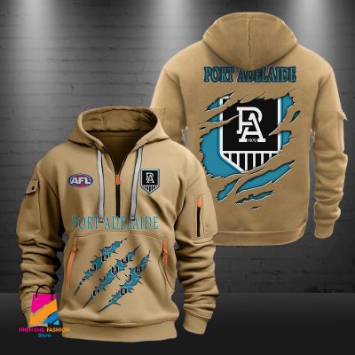 AFL Port Adelaide Football Half-zip Hoodie Gift For Fans