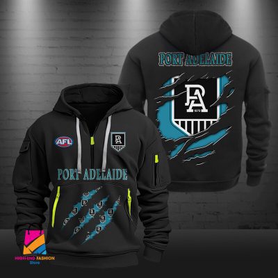 AFL Port Adelaide Football Half-zip Hoodie Gift For Fans