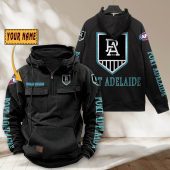 AFL Port Adelaide Power Personalized Tactical  Half-zip Hoodie Gift For Fans